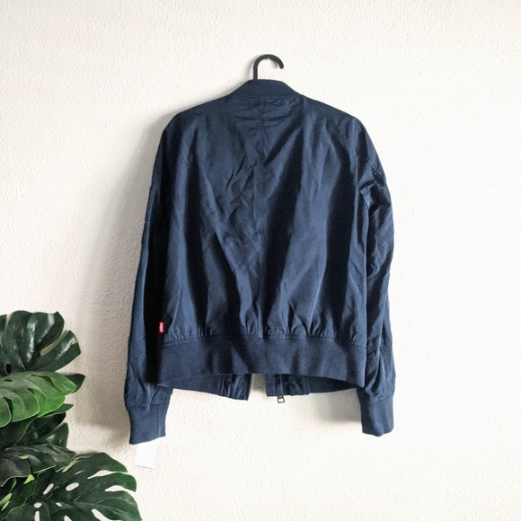 NWT Levi's Bomber Jacket, Navy, Size XS - Picture 8 of 8
